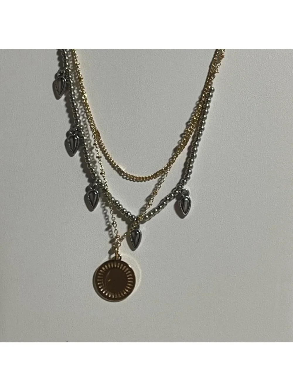 Universal Thread & Sugarfix Jewelry Set - Hoops Earrings Layered Necklace